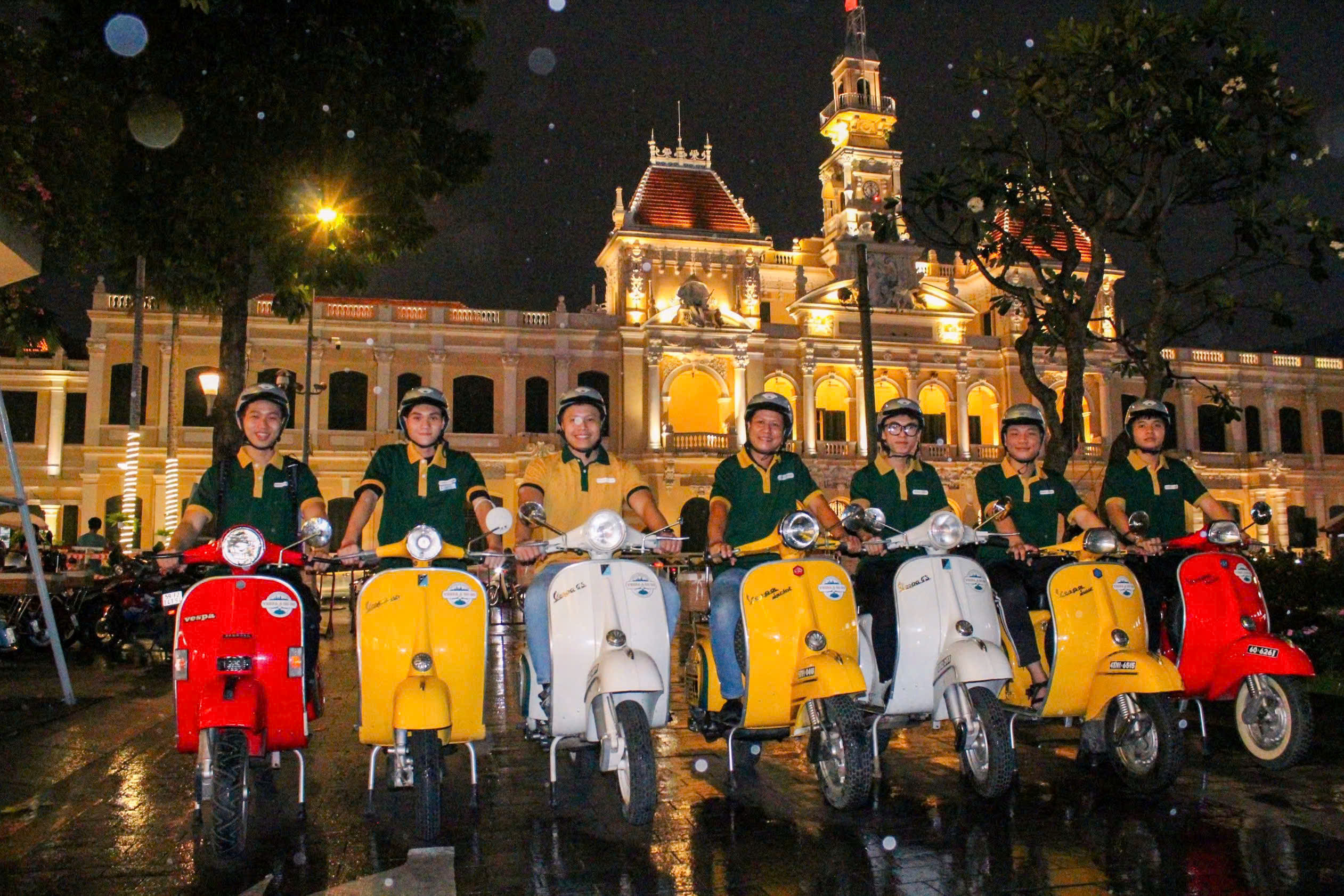 Enjoy the authentic nightlife of Saigon on a vintage Vespa is a must experience! 