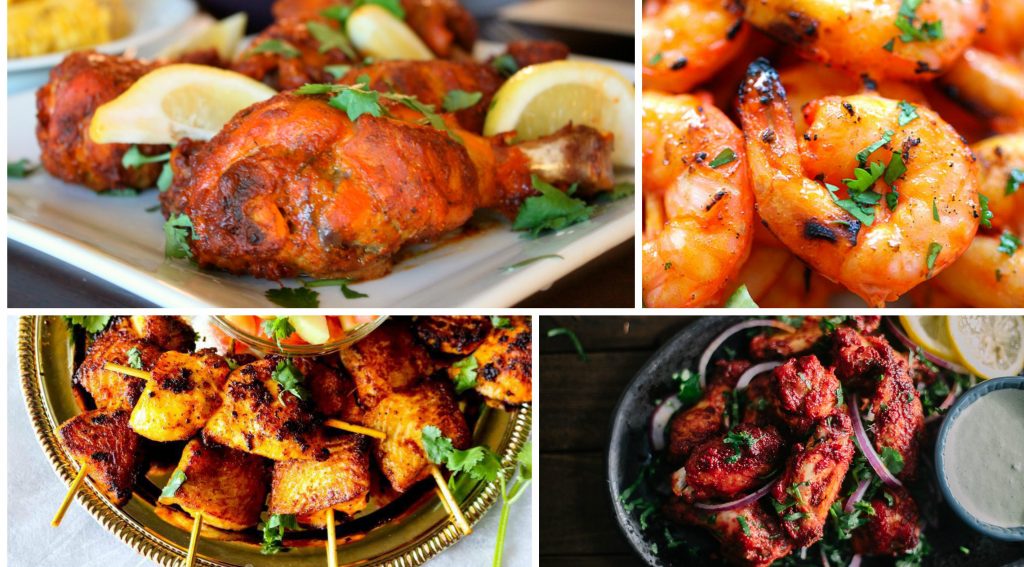 Tandoori dishes - smoky dishes cooked in traditional clay oven