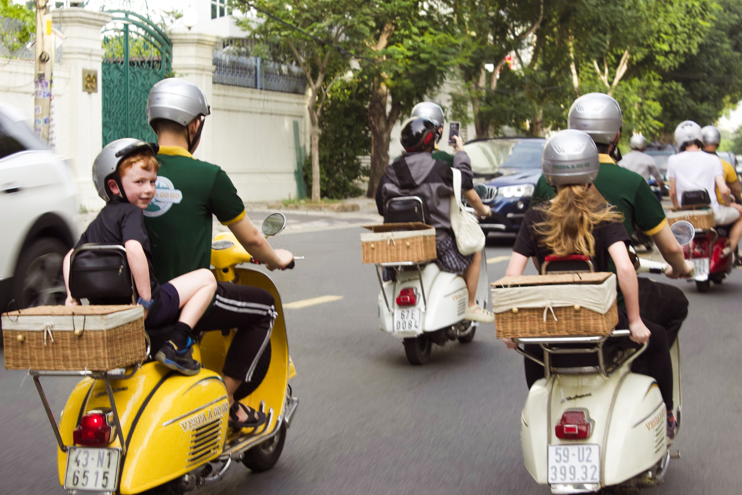 Experience Saigon motorbike food tour in style on a vintage vespa 