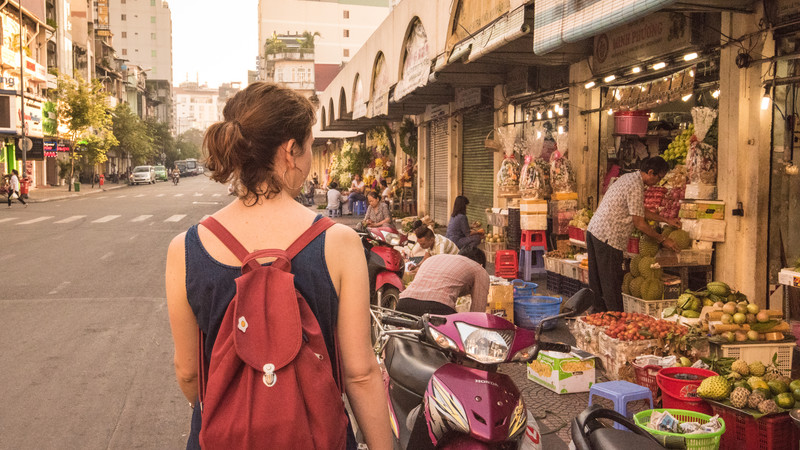 It's fun to wander around street markets and bargain when travelling to Vietnam