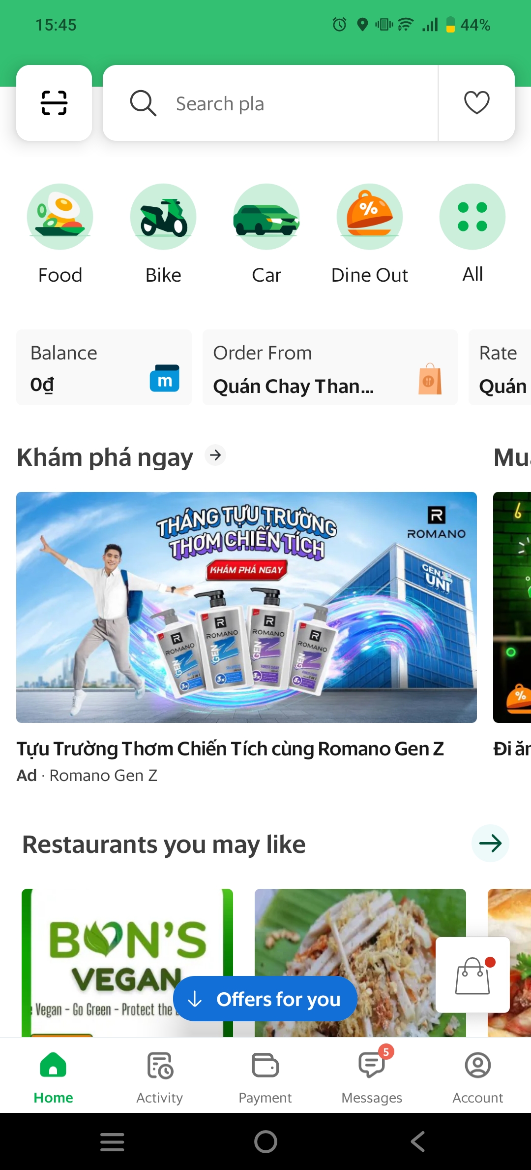 Grab is the easiest app to get you around Saigon or Hanoi