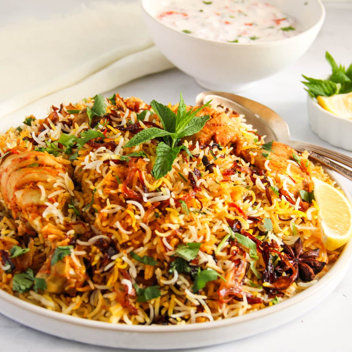 Biryani - an Indian dish with basmati rice