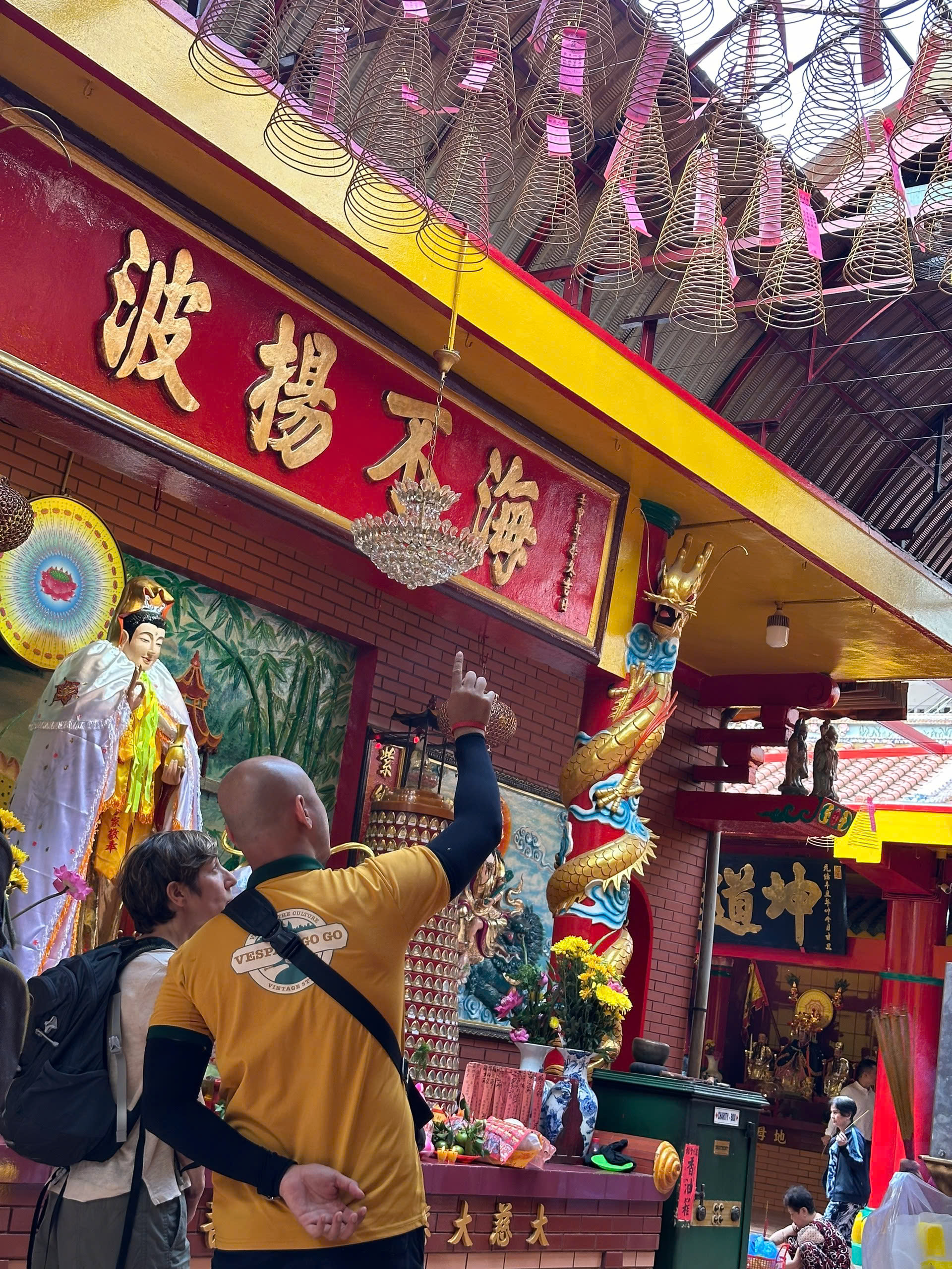 It is a tradition to visit temples and pagodas on the first day of Tet - Lunar New Year