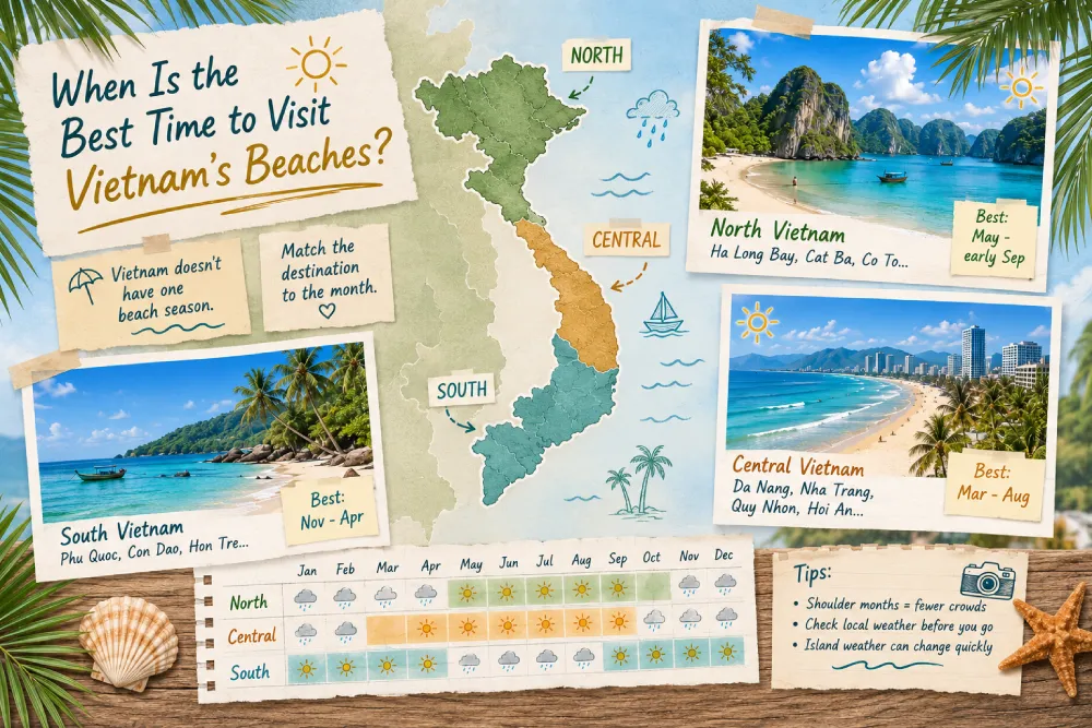 Best time to visit Vietnam Beach