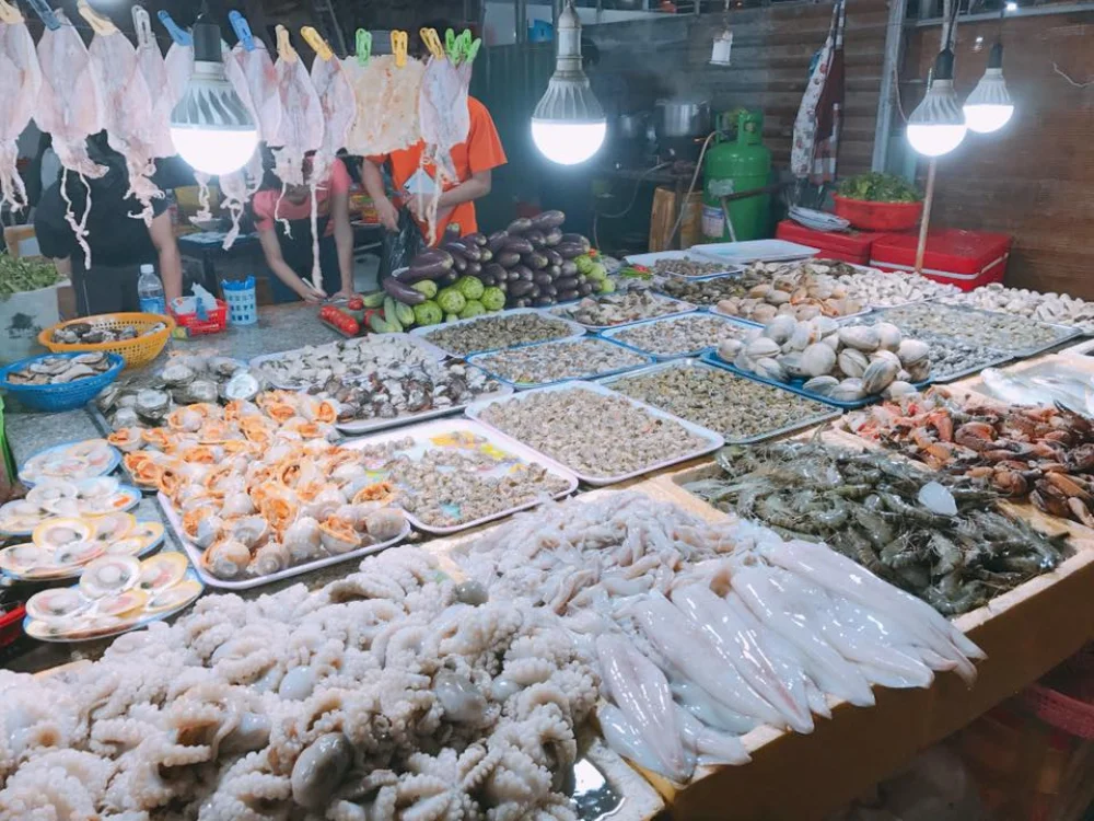 Chợ hải sản tươi sống ở Vũng Tàu